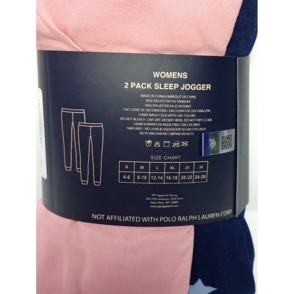U.S. Polo Assn. Womens Ultra Soft Sleepwear 2 Pack Sleep Joggers Size Small NEW - Picture 3 of 5